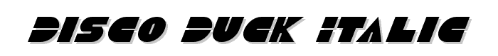 Disco Duck Italic font